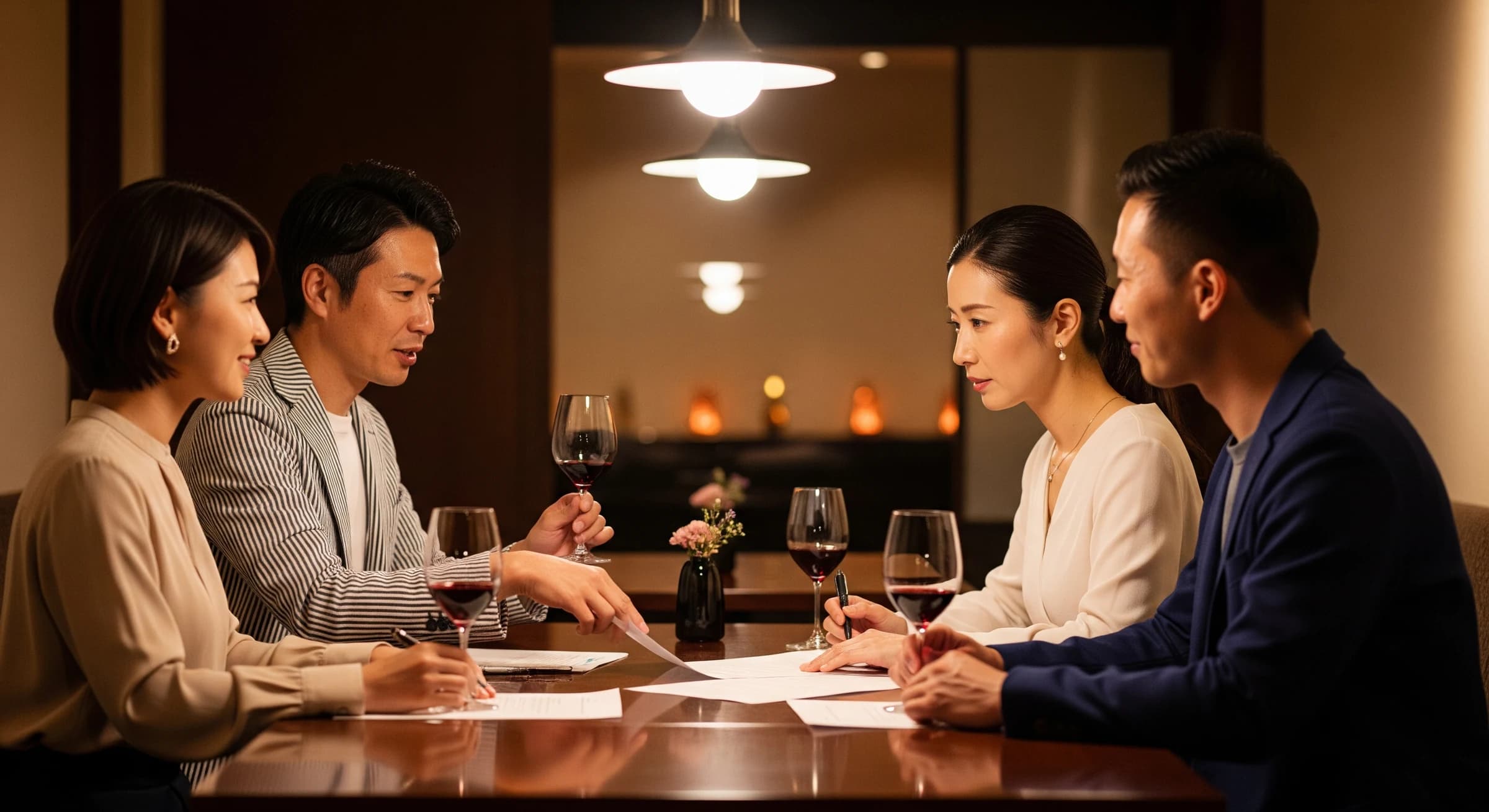 支部の交流会で話し合う会員の様子
